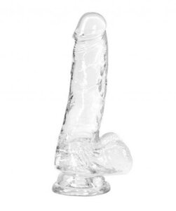 Crystal Addiction - Transparante Dildo - 18 cm