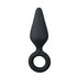 Zwarte buttplug met trekring - medium_13