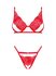 Mellania BH Set Met Sexy String - Rood_13