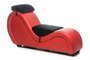 Kinky Seks Sofa Met Boeien en Positie Kussens - Zwart/Rood_13